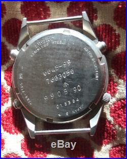 Seiko 1st Gen Pilots British Military Vintage Watch Dated 1990 7A28-7120 RAF