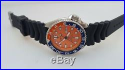 Seiko 200m Scuba Divers Automatic Date Watch 7s26-0020. Orange/pepsi Gmt