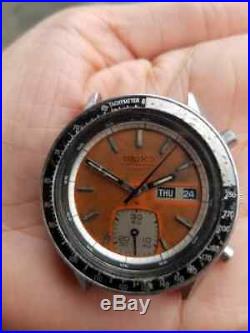 Seiko 6139-6040 tropical dial Vintage Watch CW