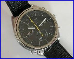 Seiko Jumbo 6138-3002 Chronograph Automatic Steel Vintage Wrist Watch For Men