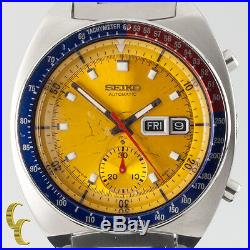 Seiko Men's Automatic Stainless Steel Chronograph Pogue 6139-6005 Watch 1972