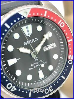 Seiko Prospex Automatic Rubber Strap Pepsi Bezel 200M Diver's Men's Watch SRP779