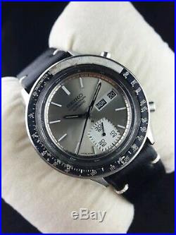 Seiko chronograph 6139-6041 automatic men Japan working wrist watch rare