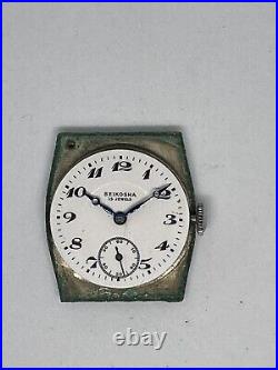 Seikosha Vintage Porcelain Dial 1930s Watch