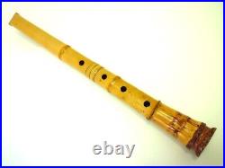 Shakuhachi Japanese Flute Length 20.5 in Wood Used Item Vintage Antique JAPAN