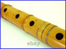 Shakuhachi Japanese Flute Length 20.5 in Wood Used Item Vintage Antique JAPAN