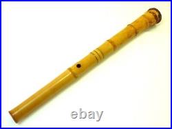 Shakuhachi Japanese Flute Length 20.5 in Wood Used Item Vintage Antique JAPAN