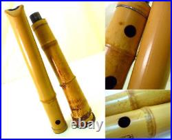 Shakuhachi Japanese Flute Length 20.5 in Wood Used Item Vintage Antique JAPAN