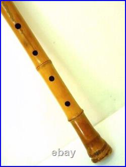 Shakuhachi Japanese Flute Length 23.82 in Wood Used Vintage Antique JAPAN