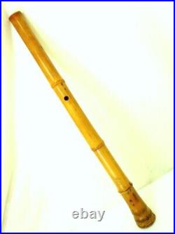 Shakuhachi Japanese Flute Length 23.82 in Wood Used Vintage Antique JAPAN