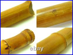 Shakuhachi Japanese Flute Length 23.82 in Wood Used Vintage Antique JAPAN