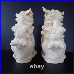 Shisa White Evil Removal Guardian Pottery Figurine Artist s Thing Hand Twist