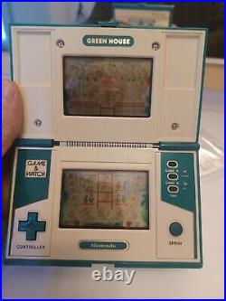 Tested Nintendo Game & Watch 1982 GH-54 Green House Multi Screen