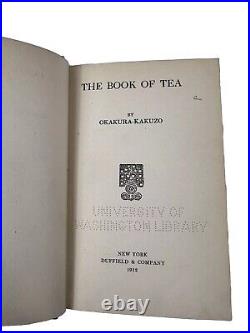 The Book Of Tea Okakura Kakuzo Hardcover Book Japan Teaism 1912 Vintage Antique