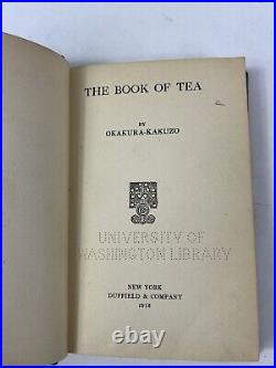 The Book Of Tea Okakura Kakuzo Hardcover Book Japan Teaism 1912 Vintage Antique