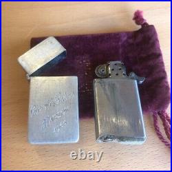 Tiffany Zippo Lightter Vintage Antique Silver Used Japan