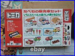 Tomica Food Vendor Set Vintage 1993 9 Pieces! Japanese Die-cast UNOPENED