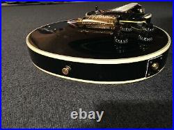 Used Burny / Fernandes RLC-60 MIJ Vintage Les Paul Custom Black WithGB FreeShip