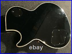 Used Burny / Fernandes RLC-60 MIJ Vintage Les Paul Custom Black WithGB FreeShip
