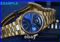 VERY RARE Orient President Day Date Watch Dial in BLUE Color