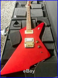 VINTAGE 1988 Ibanez Destroyer II Candy Apple Red electric guitar 9.5 lbs VGC