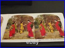 VINTAGE ANTIQUE JAPAN JAPANESE STEREO VIEW STEREOGRAPH CARDS Photo Lot