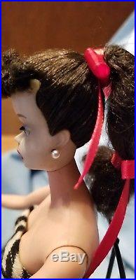 VINTAGE Barbie #3 BRUNETTE PONYTAIL-Clean Doll from personal collection