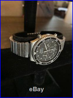 VINTAGE SEIKO 7A28-7040 Quartz Chronograph Sport 100 Stainless Steel Watch