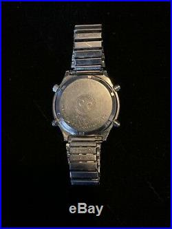 VINTAGE SEIKO 7A28-7040 Quartz Chronograph Sport 100 Stainless Steel Watch