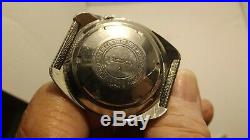 VINTAGE SEIKO AUTOMATIC NAVIGATOR TIMER 6117-6419 Stainless Steel Running Watch