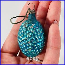 VTG Blown Glass Feather Tree BERRY PINE CONES Christmas Ornaments Japan Lot 17
