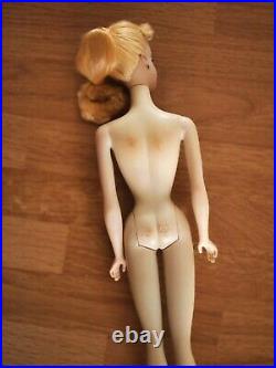 Vintage #1 Barbie Body with Blonde #3 Ponytail Barbie Head, Shoes, Sunglasses