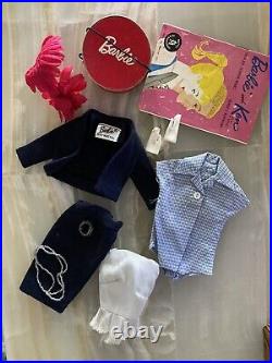 Vintage 195-1960 Barbie Outfit Commuter Set #916 Near Complete W Jewerly! Nice