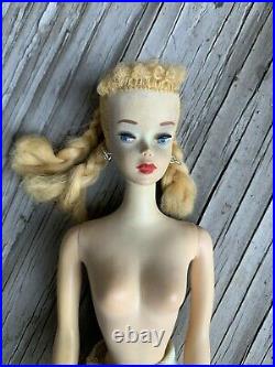 Vintage 1959 # 3 Blonde Ponytail Barbie TM Fashion Model 850 Mattel Japan