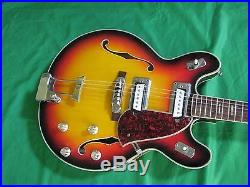 Vintage 1960's Encore / Teisco Hollowbody Electric Guitar Made in Japan