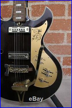 Vintage 1960's Kay K-900G Hollowbody Electric Guitar Walnut