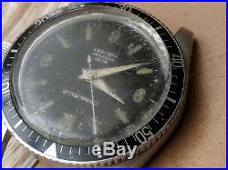 Vintage 1969 Bulova Caravelle 666 Feet Divers Watch withDeep Patina, All SS Case