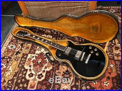 Vintage 1970s Jedson Les Paul MIJ Black Beauty Electric Guitar 8.1lbs with OHSC