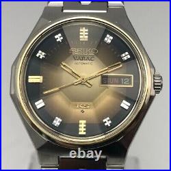Vintage 1973 KING SEIKO VANAC 5626-7180 Cut Glass Automatic Watch Japan #1130