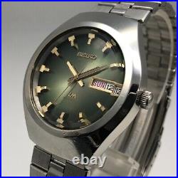 Vintage 1974 SEIKO LORD MATIC LM 23Jewel Green Dial Automatic Watch Japan #1303