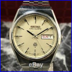 Vintage 1979 SEIKO KING TWIN Quartz 9923-7000 Men's Watch from Japan #203