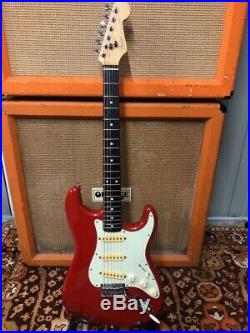 Vintage 1987 1988 Fender Stratocaster G Serial Red MIJ Japan Electric Guitar 8.2