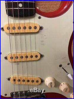 Vintage 1987 1988 Fender Stratocaster G Serial Red MIJ Japan Electric Guitar 8.2