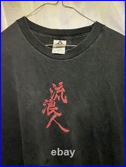 Vintage 90's Rurouni Kenshin T-Shirt Manga Anime Size XL Japan Faded nice fade