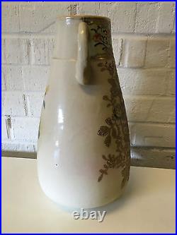 Vintage Antique 12 Japanese Likely Nippon Double Handle Vase Flowers Decoration