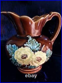 Vintage Antique Absolutely Beautiful Japan Beautifully Glazed 3d Flower Vase