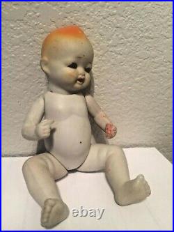 Vintage Antique Bisque 7 Japan Open Mouth Doll