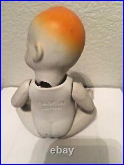 Vintage Antique Bisque 7 Japan Open Mouth Doll