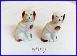 Vintage Antique Japan Porcelain Statue Dog Multi Colors Exquisite Figurine G40