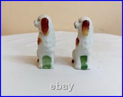 Vintage Antique Japan Porcelain Statue Dog Multi Colors Exquisite Figurine G40